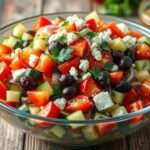 Fresh and Zesty Mediterranean Chopped Salad Recipe