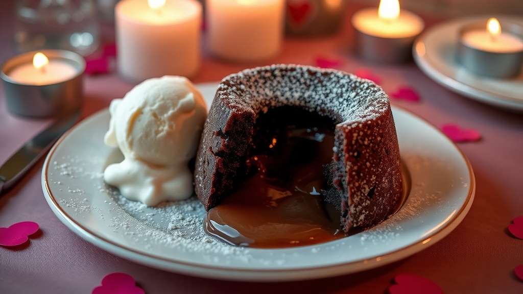 Decadent Chocolate Lava Cake for Valentine&#8217;s Day